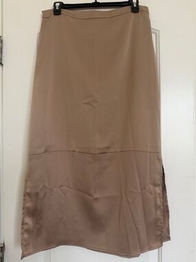 MOTF Taupe Maxi Skirt
